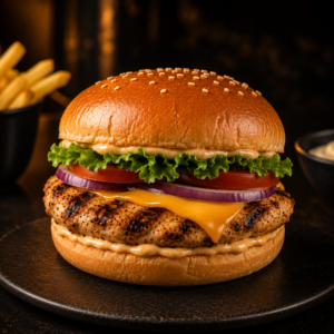 Chicken Burger With Cheese